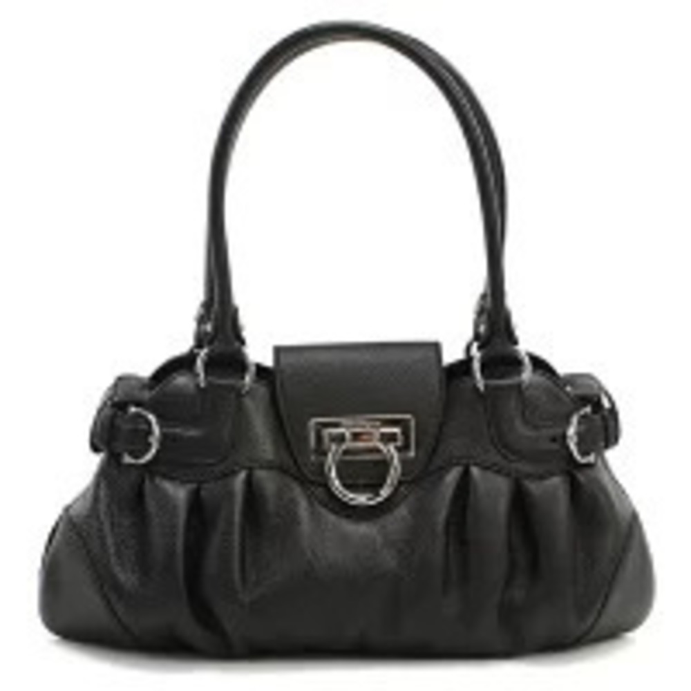 Salvatore Ferragamo Handbag Gancini Black